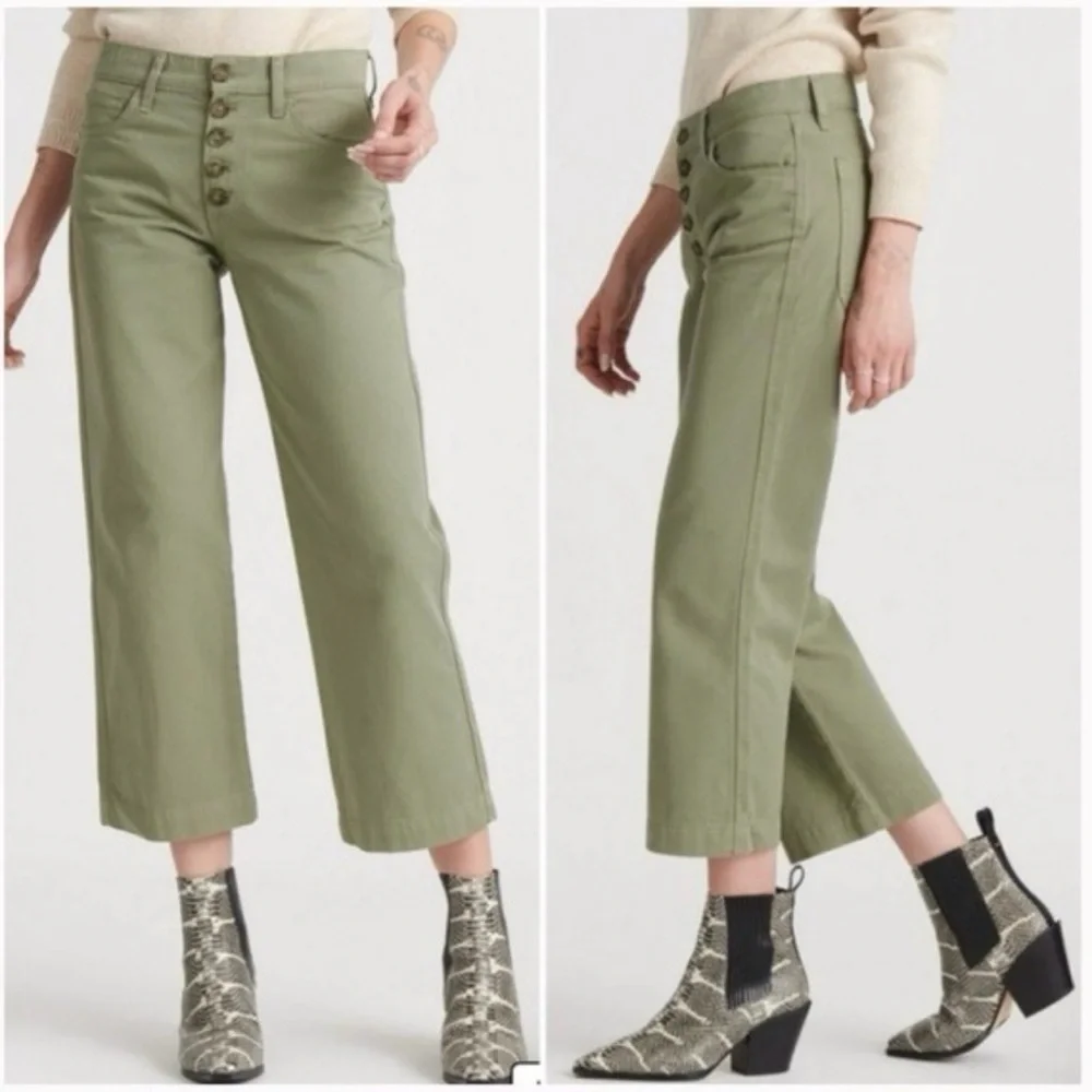 Lucky Brand Olive Green Mid-Rise‎ Jeans